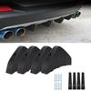 4 шт. задний бампер, спойлер, защитная накладка, черная, сменная, универсальная