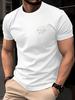 Compass Geometric Line Print Unisex Unisex Tshirt Street Casual Sports Running Fitness Y2K Simple Shortsleeve Summer Top Clothing