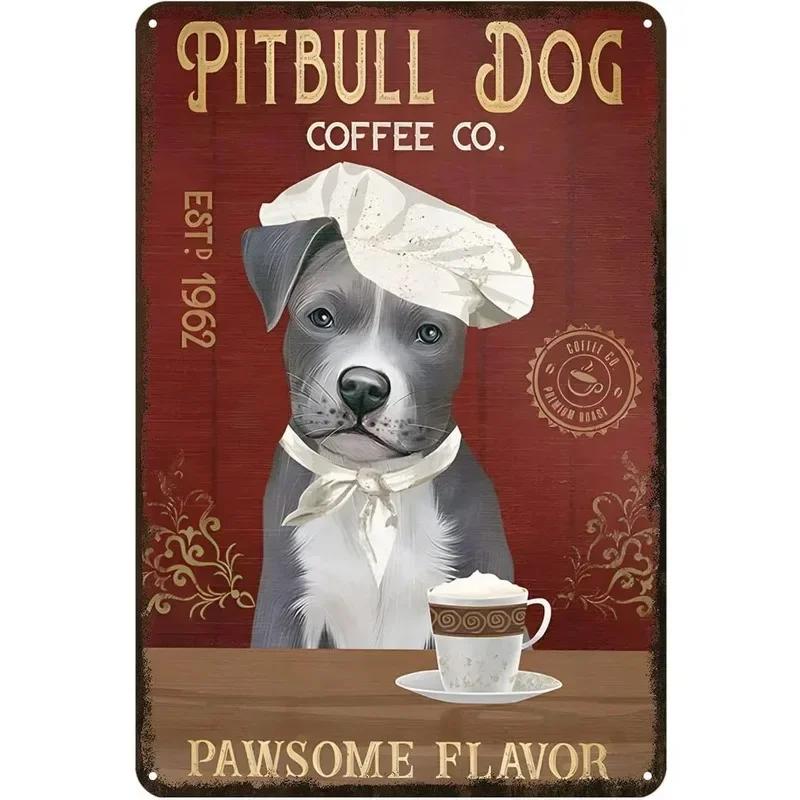 Metal Tin Signs Corgi Labrador Wall Decoration Plaque Vintage Art Poster Iron Painting for Man Cave Home Cafe Garden Club Bar