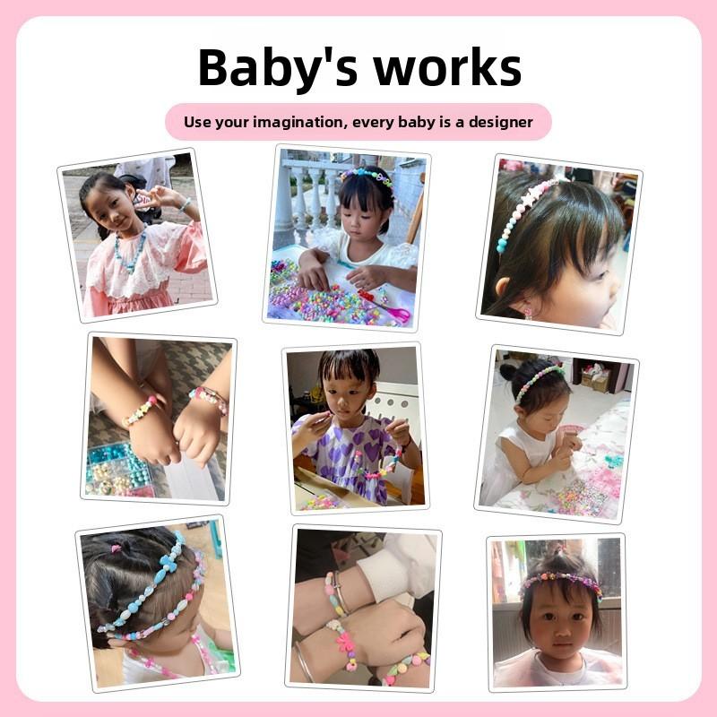 Детский набор для изготовления бус своими руками с интерактивными элементами для творческой образовательной игры