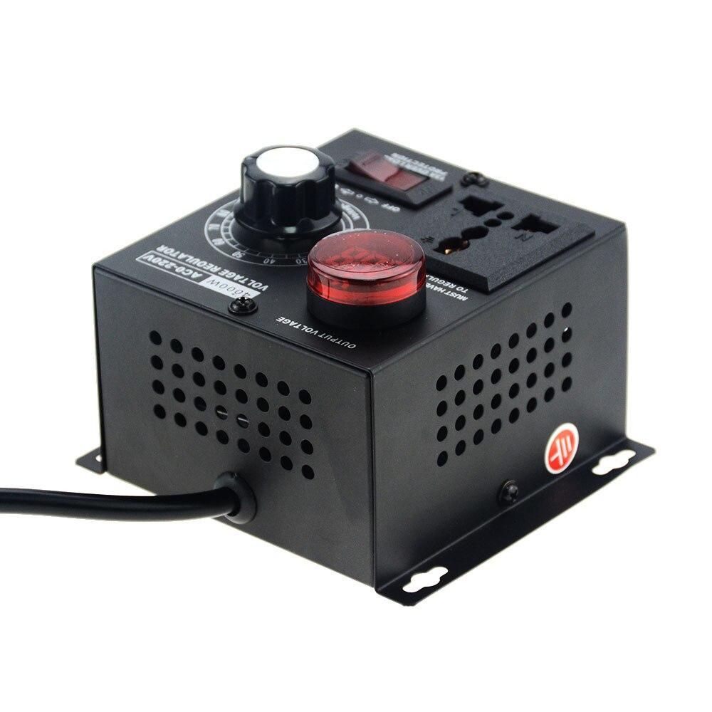 1 шт., вилка европейского стандарта, переменный ток 220 В, 4000 Вт, SCR, электронный регулятор напряжения, регулятор температуры, скорость двигателя, диммер, электрический инструмент, регулируемый