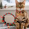 2025 Christmas Dog Collar With Bow Bell and Santa Holiday Kitten Necklace Collar Christmas Tree Snowman Snowflakes Elk Pendant