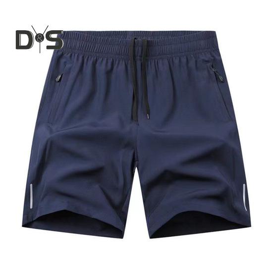 Мужские пляжные шорты с эластичной резинкой на талии, быстросохнущие, повседневные короткие брюки с укрепленными карманами, уличная одежда