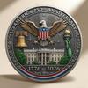 Yousheng 1/2 шт. Сувенирная монета к 250-летию Америки, резная, Коллекционная монета по истории Соединенных Штатов, США 250-летие, Круглый металлический памятный значок, Патриотический