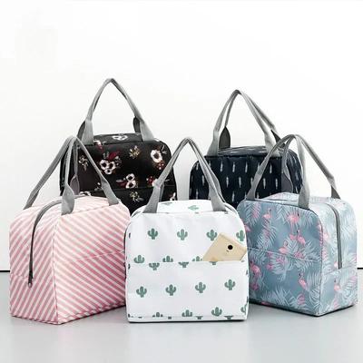 Функциональный узор-холодильник, ланч-бокс, портативный изолированный холщовый ланч-сумка, термосумка для еды, пикника, ланча для женщин и детей