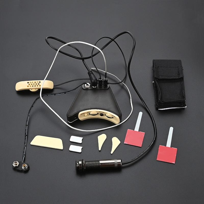 Звукосниматель для акустической гитары Микрофон Эквалайзеры для резонаторного отверстия Пьезоэлектрический звукосниматель Замена