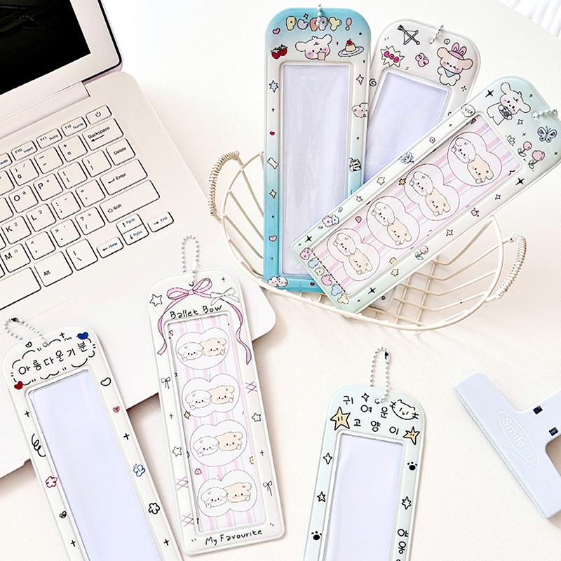 Pvc Po Booth Frames Cartoon Po Booth Album For 2X6 Inch Po Strips Wedding Album Bag Pendant School Stationery