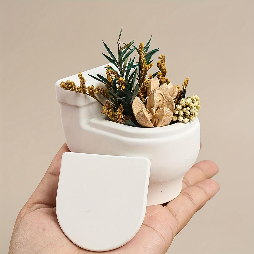 Силиконовые формы для литья смолы для подсвечника и хранения - Форма унитаза, форма для рукоделия своими руками - для любителей домашнего декора