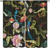 Watercolor Floral Bird Curtains - Modern White Wooden Board Hummingbird Floral Pattern - Living Room & Bedroom - Noise Reducing