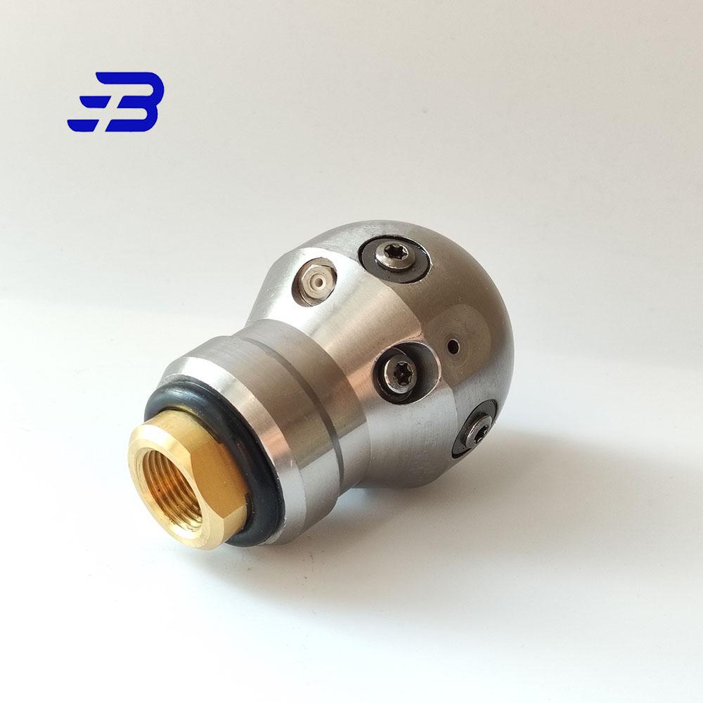 high pressure washing sewer cleaning dredge cutter nozzle WT-3/8 Rotating Ball spherical jetter nozzle