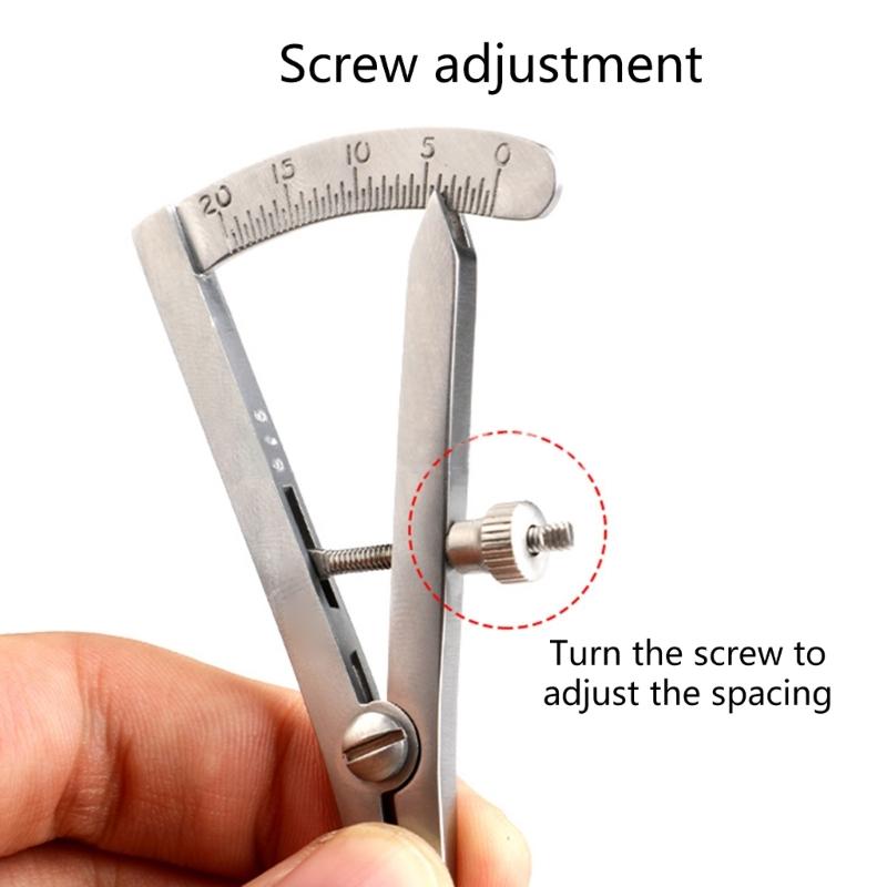 Разделитель из нержавеющей стали для кожи, металлический измерительный инструмент, бытовой аксессуар для поделок из кожи своими руками, художественных изделий ручной работы