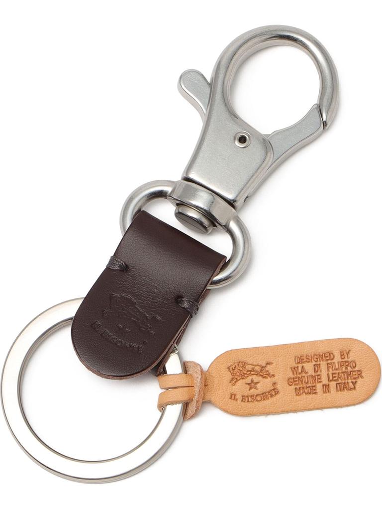 Key Ring F Dark Brown [Il Bisonte] 54_1_5452300150