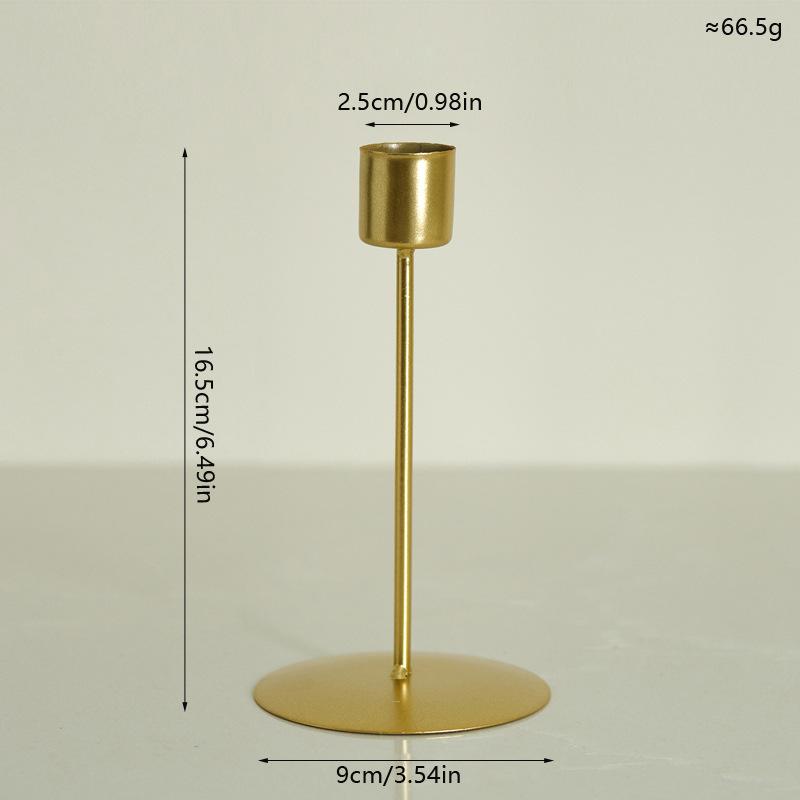 Металлические подсвечники в европейском стиле Простая золотая свадебная декорация Бар Вечеринка Декор гостиной Домашний декор Подсвечник