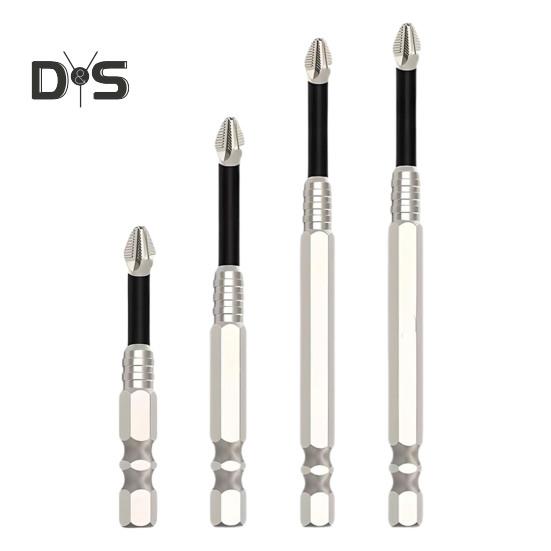 Набор магнитных сверл для отвертки, высокопрочные, устойчивые к ржавчине, высокоскоростные, с крутящим моментом, противоскользящие, прочные магнитные сверла