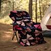 1PC Custom Name "Glittery Bows Journal" outdooor Flannel blankets Throw Blanket All-Season Throw Gift Bedspread for Couch, Bed, Camping Holiday Birthd
