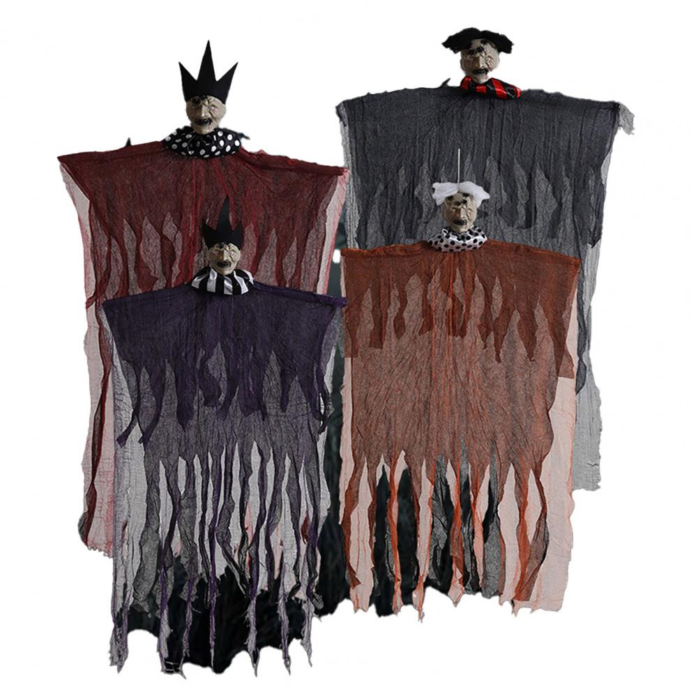 Hanging Ghost Ornament Secret Room Atmosphere Ornament Spooky Halloween Hanging Ghost Decoration for Haunted House for Porch