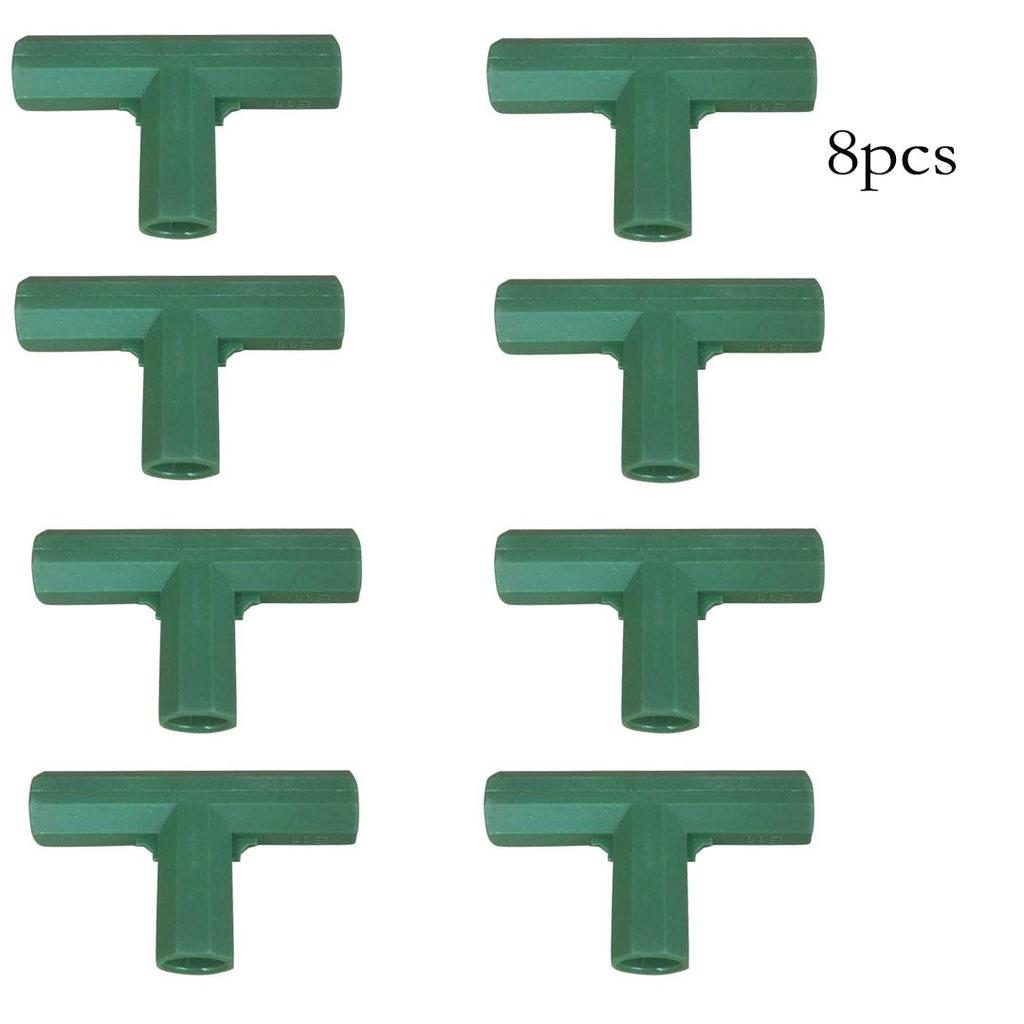 8pcs 11mm Plastic Garden Plant Awning Joints Connector Frame Greenhouse Bracket Parts