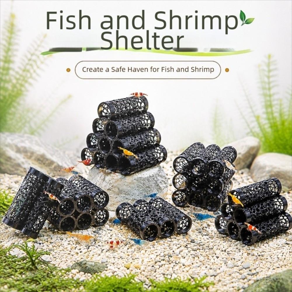 3-10 Holes Fish Shrimp Hideout Shelter 3D Printed Aquarium Fish Safe Bed Fish Tank Ornaments