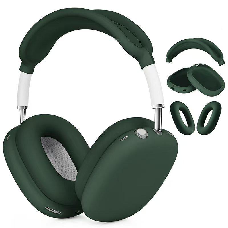 Силиконовый защитный чехол однотонный для AirPods Max - Мягкий чехол-оболочка для накладных наушников