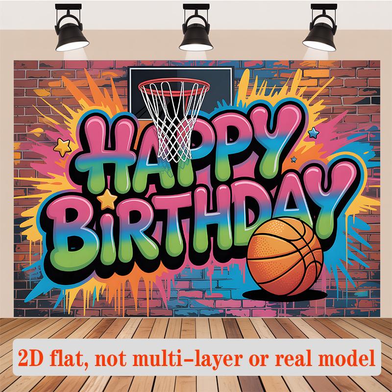 Sports Birthday Backdrop 1pc - Wall Hanging Decor