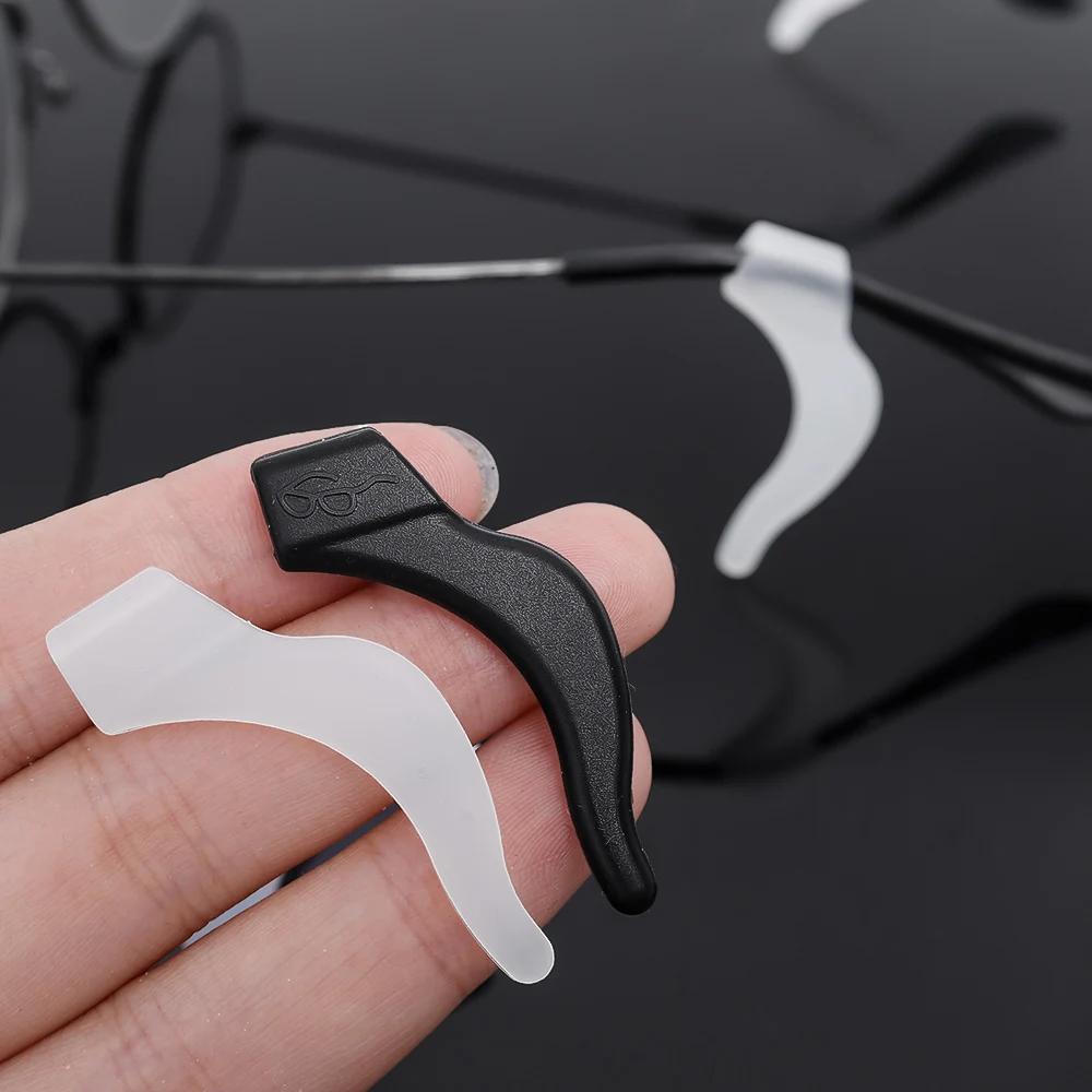 2-60pairs Silicone Anti-slip Ear Hooks Women Men Antiskid Glasses Leg Ear Sleeve Clear Anti-fall Eyewear Holder Accessories
