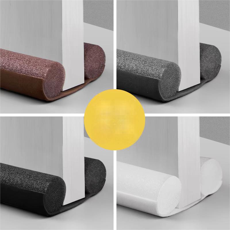 Custom 37-Inch Flexible Door Bottom Draft Stopper Foldable Rubber Product with Foam Guard Sealer