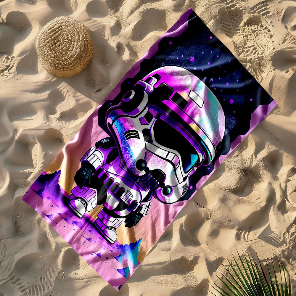 Star Wars Beach Towel High Absorbency Quick-Dry Comfortable Lightweight Suitable for Sports, Travel, Swimming, Yoga, Bathroom, Beach, And Pool