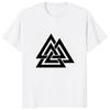 Футболка унисекс с принтом VALKNUT SYMBOL RUNE NORDIC Viking Asatru Odin Tyr Norse Runes, женская футболка, лидер продаж, повседневные модные футболки унисекс