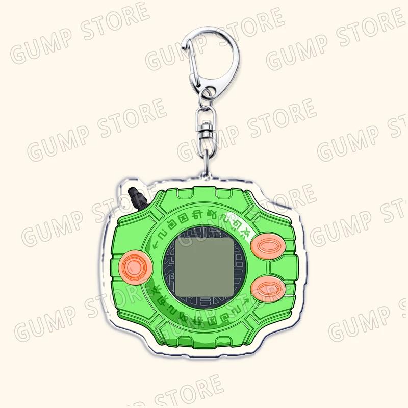 Ключницы Digimon из аниме 90-х для аксессуаров Сумки Милосердный Тай Карис Дигивайс Агумон Терриермон Монстры Брелки Украшения Подарок для фаната