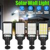 Outdoor LED Solar Street Light Waterproof RIR Motion Sensor With 3 Lighting Modes For Garden Patio Path Yard Garage Wall Lamp
