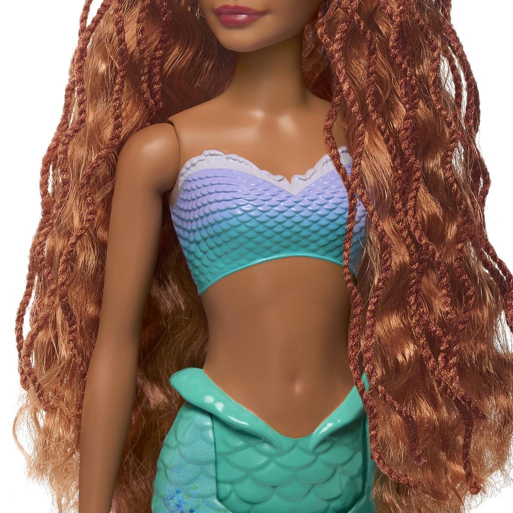 Mattel Дисней Русалочка Фильм Кукла-русалка Ариэль подвижный хвост HLX08 / Игровой [Кукла] [Сверкающая, плавник] [Кукла для переодевания] [Возраст 3+]