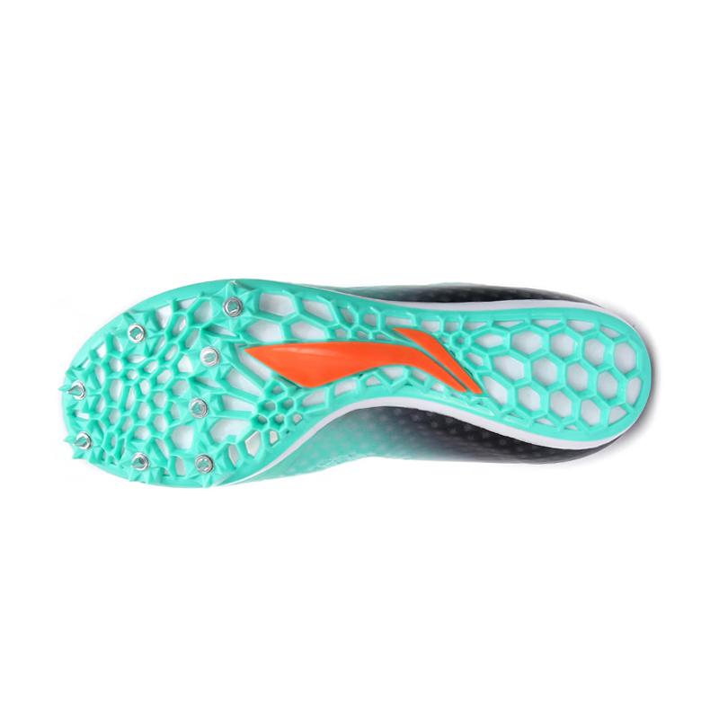 Li Ning Сетчатые, Синтетическая кожа Устойчивые к истиранию Дышащие Упругие Низкие Кроссовки для бега Унисекс Зеленый Черный LJJO118-4