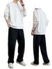 ANONIE Sweatshirt and Hoodie Soft and Korean Perfect for and Size M Men's Set, Comfortable, Style, Spring, Autumn, Winter, White,