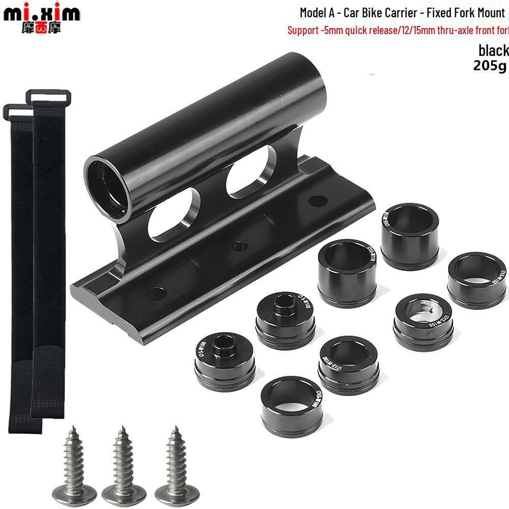Car Roof Rack - Fixed Fork Quick Release Thru-Axle Bike Carrier