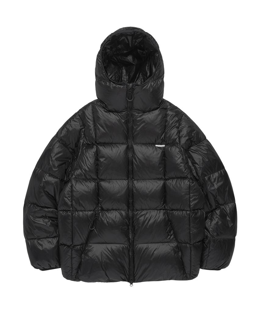 Thevinylhouse Hooded Duck Down Jacket Black