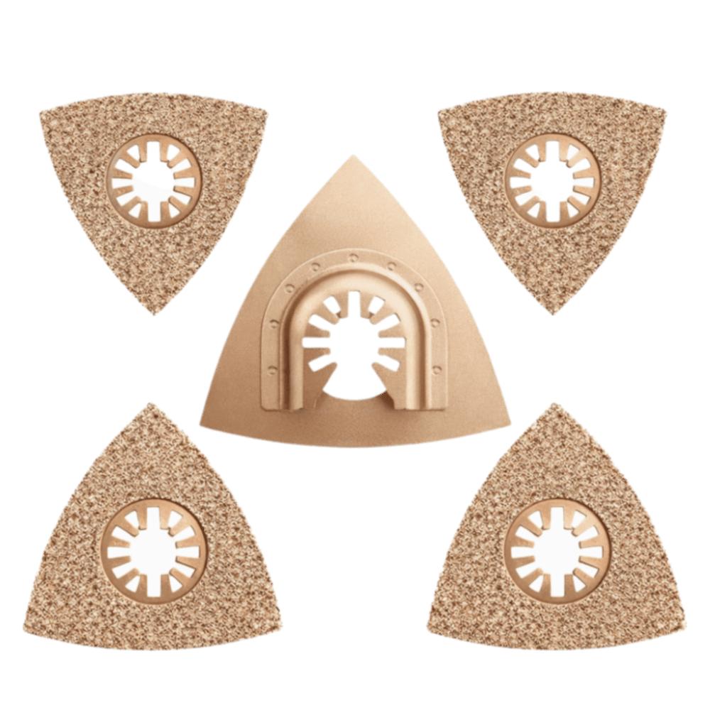 5pcs Carbide Grit Oscillating Multitool Blades Carbide Rasp Blades Multitool Saw Blades Rasping
