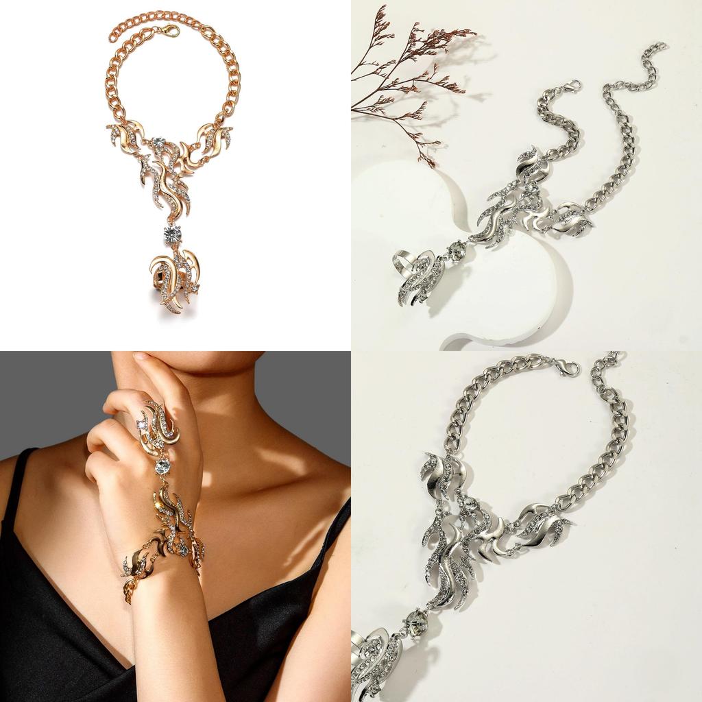 Modern Alloy Water Diamond Geometric Hand Accessory For Women Spring Gift