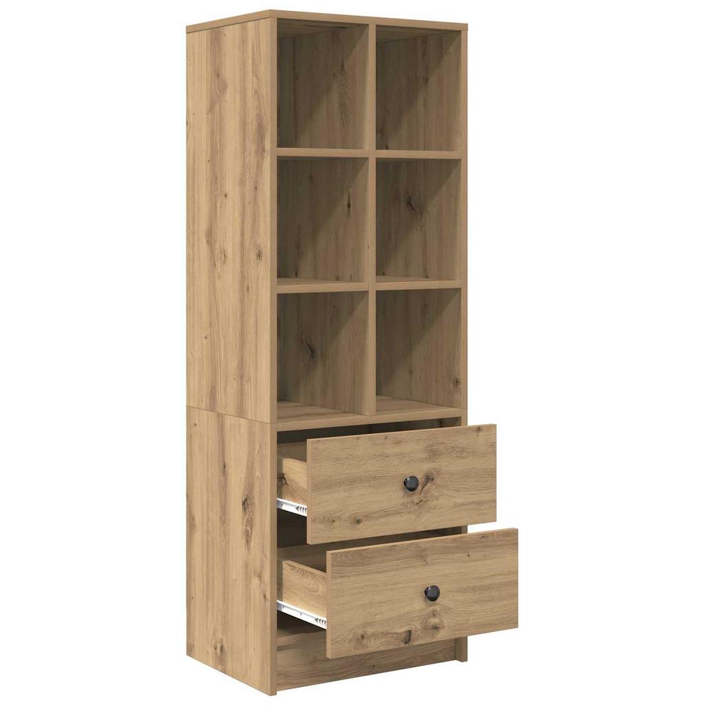 Highboard with Drawers Artisan Oak Finish 45.5 x 34 x 127 cm