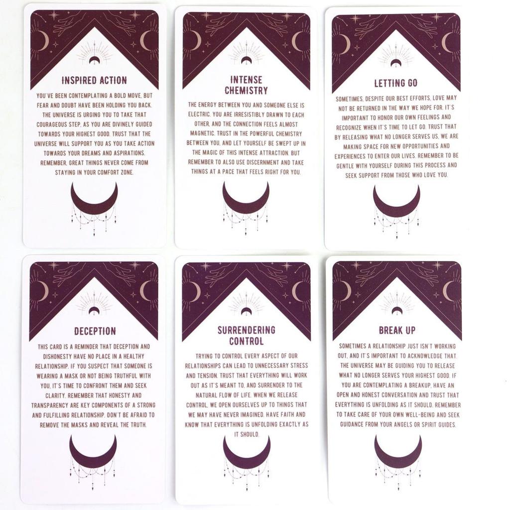 10.3*6см Колода карт Оракул Космические Связи 54 шт. Карты Оракул, Вдохновленные Вселенной для Любви и Отношений