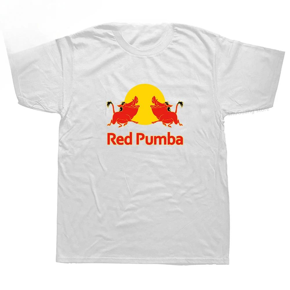 Fashion Printed Funny Red Pumbaa Tshirt Lovely Anime Unisex Style Shirts for Unisex Women Oversized T Shirt Harajuku