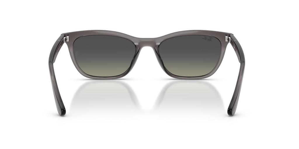 Темные линзы ширина 0RB4474D солнцезащитные очки Ray-Ban, унисекс, оправа/прозрачно-серый, линза/серый градиент, 54 мм,