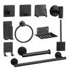 304 Stainless Steel Bathroom Accessory Set: Toilet Brush, Towel Rack, Towel Ring
