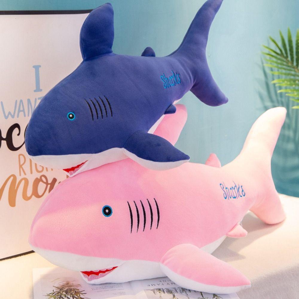 Kids Toys Sea Animals Shark Stuffed Toys Pillow Cushion Stuffed Animal Doll Giant Shark Plush Toy