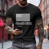 Men's Printed Short Sleeve T-Shirt Men's Loose Casual Short Sleeve Top