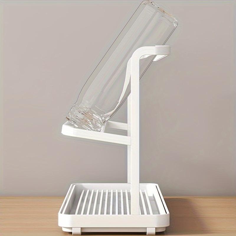 Двухъярусная сушилка для чашек, Двухъярусная подставка для кофейных и чайных чашек из углеродистой стали, Кухонная стойка для хранения на столешнице, Полки, Подставка для высоких стеклянных чашек