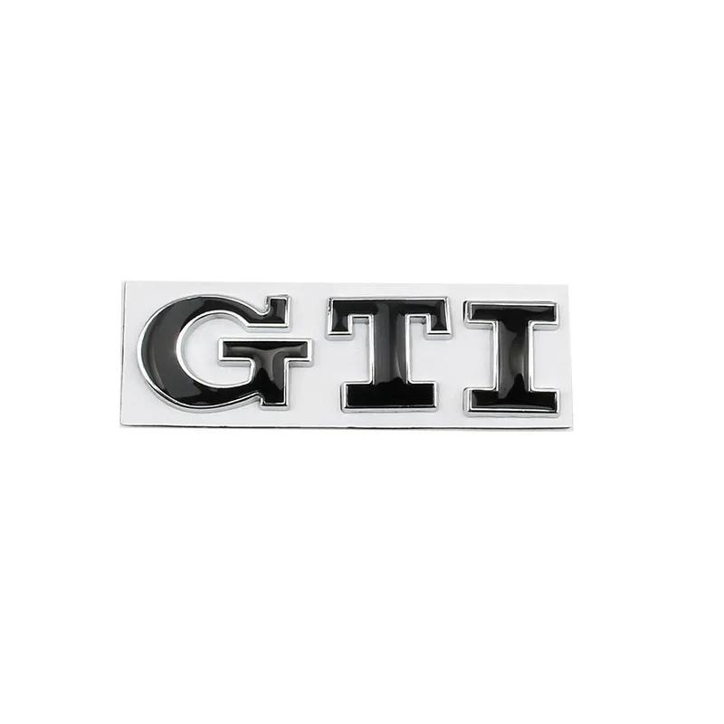YKPSC1 Metal GTI Logo Car Rear Trunk Emblem Stickers Decals for Volkswagen VW Golf 5 6 7 Polo Jetta Tiguan Passat B5 GTD GTE MK8 Touran