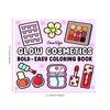 Glow Cosmetics Graffiti Coloring Book Adult and Teenage Makeup Theme Friends Holiday Perfect Gift