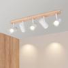 NETTLIFE Applique murale - 5 flammes - blanc - spots orientables GU10 - métal 62 cm
