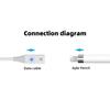 Провод для зарядки стилуса USB A/Type-C, удлинитель «папа-мама» со световым индикатором для Apple Pencil 1-го поколения