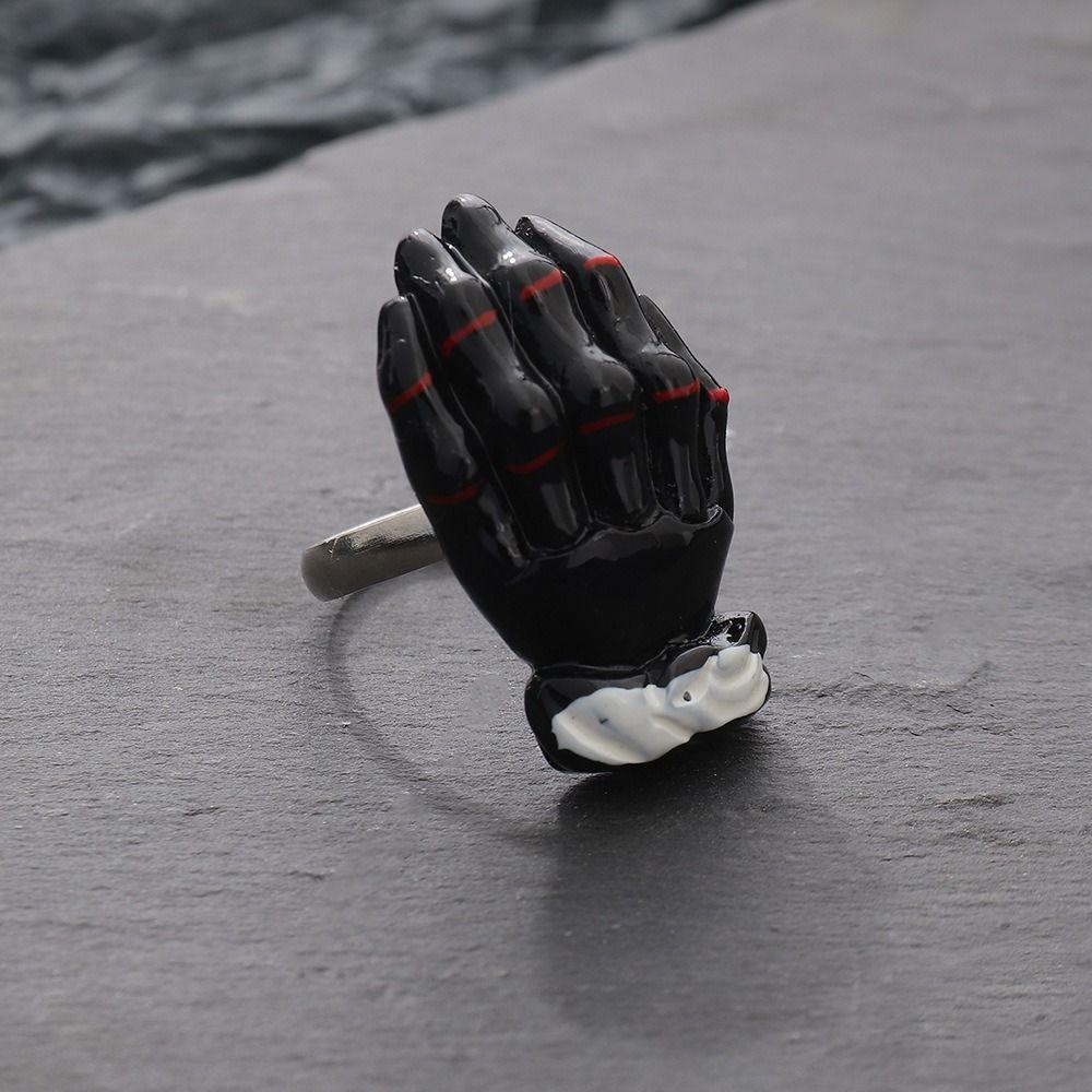 Кольцо-призрак в виде шляпы волшебника, черное кольцо с тыквой, модное кольцо в подарок на Хэллоуин